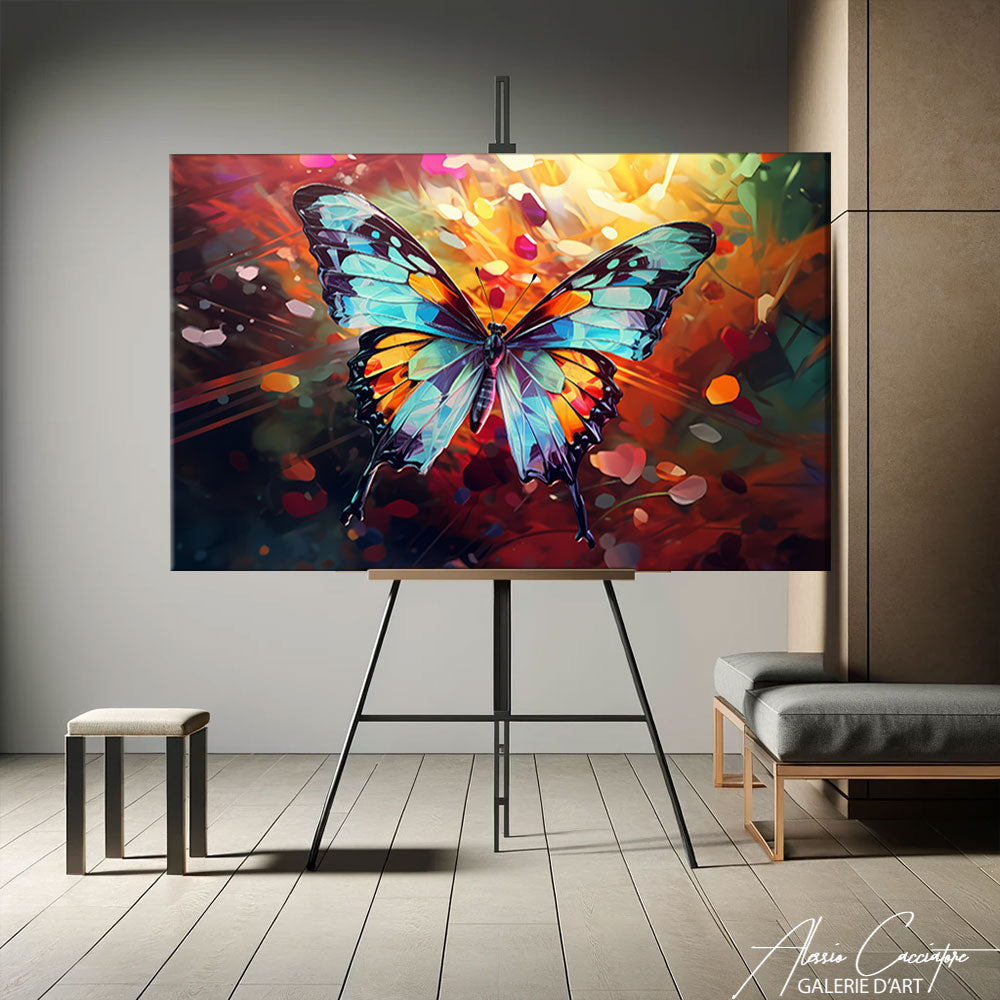 Peinture Papillon sur Toile