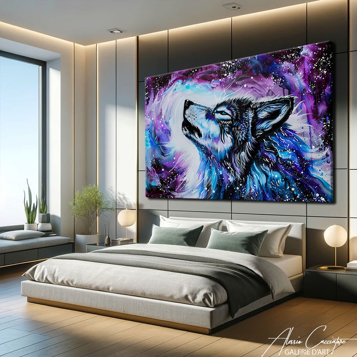 TABLEAU LOUP COLORE