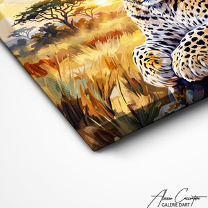 Décoration Murale Grand Tableau Leopard