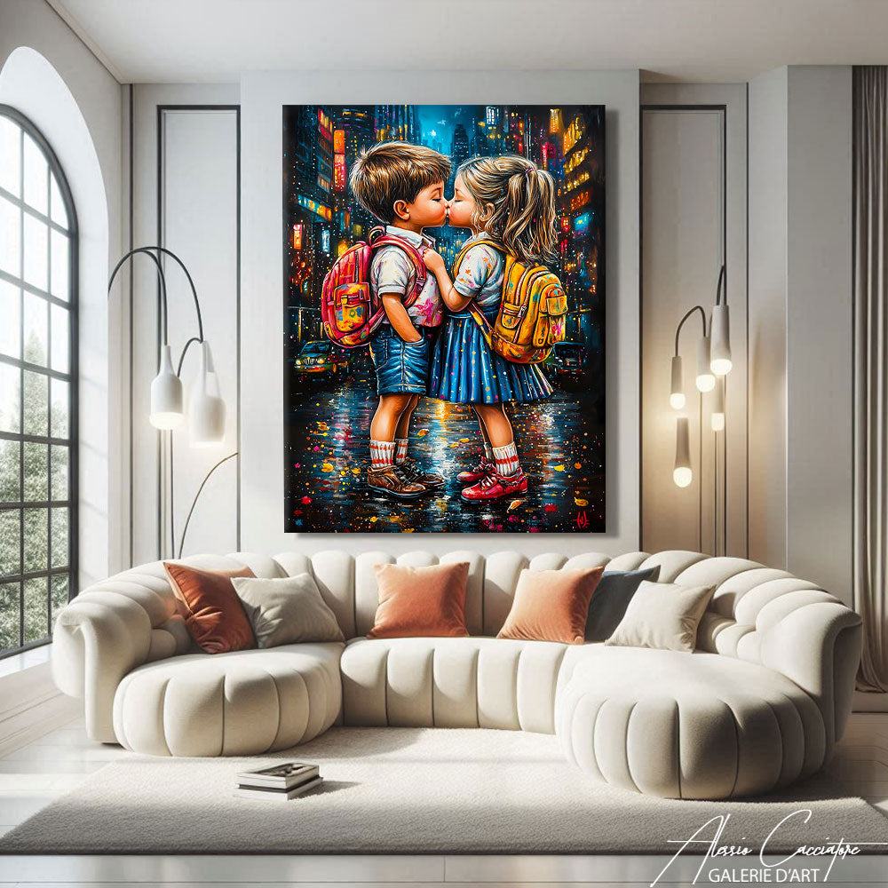 tableau street art coloré