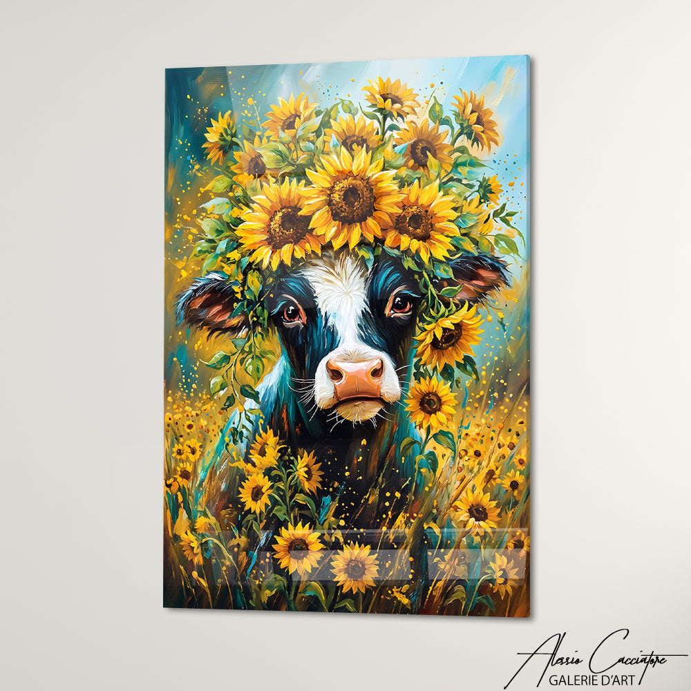 Cadre Peinture Vache