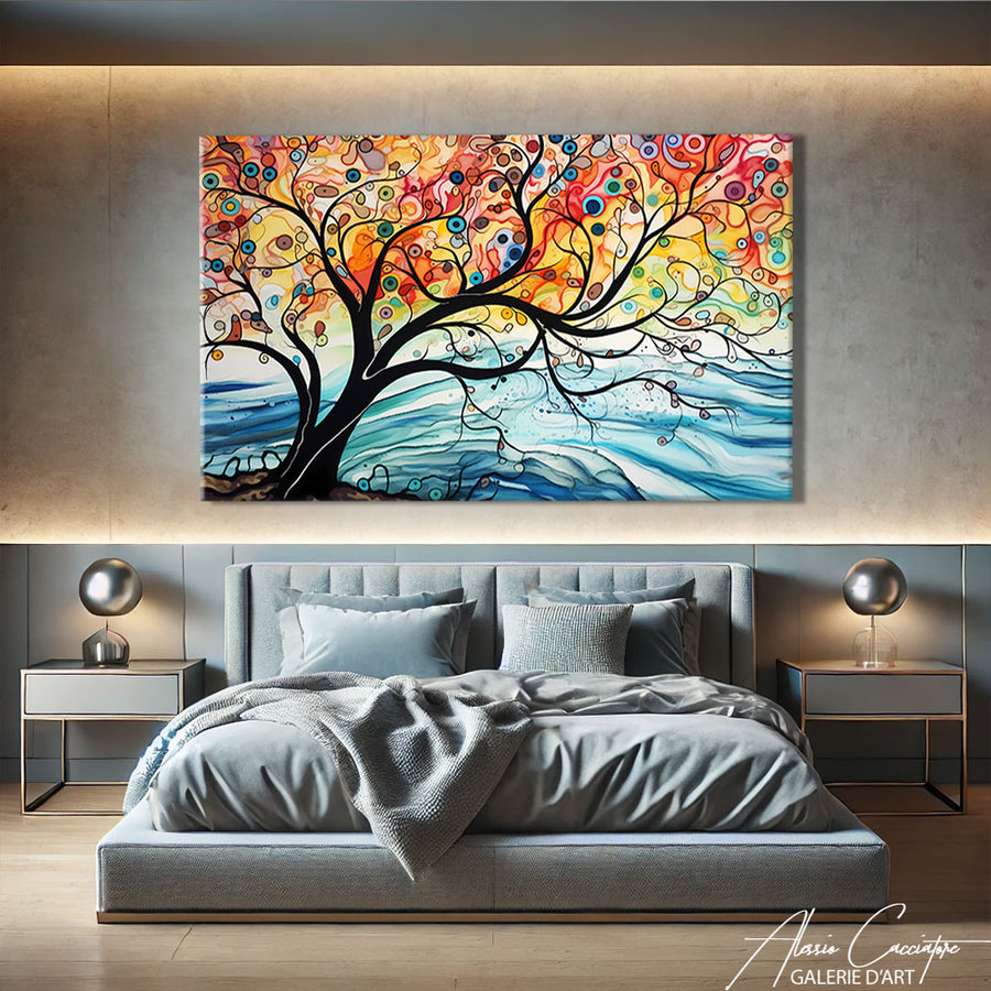 TABLEAU MURAL ARBRE DE VIE
 – mise en situation