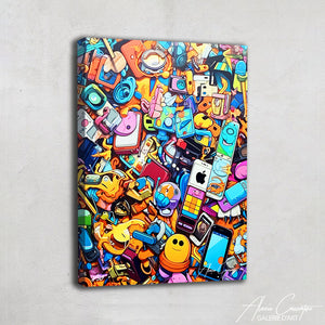 tableau deco salon pop art