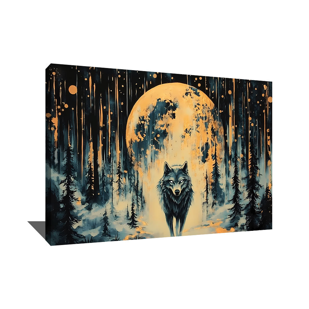 TABLEAU LOUP LUNE