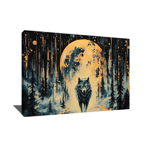 TABLEAU LOUP LUNE