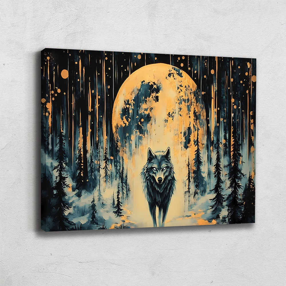 TABLEAU LOUP LUNE
