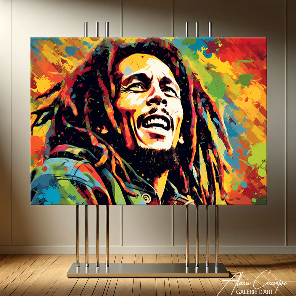toile bob marley