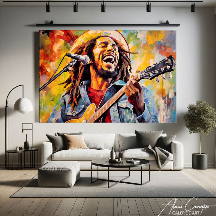 peinture bob marley