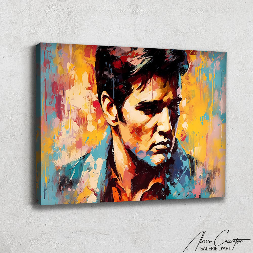 peinture elvis presley