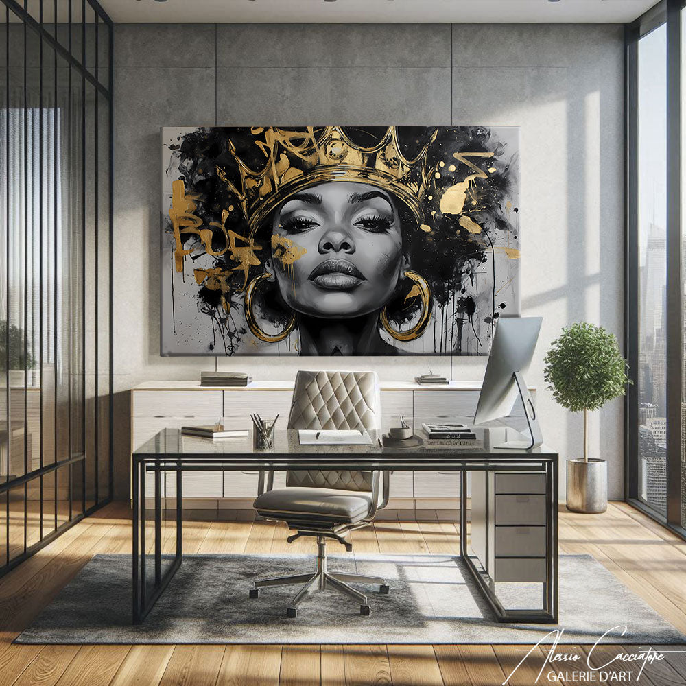 Tableau Africain Visage