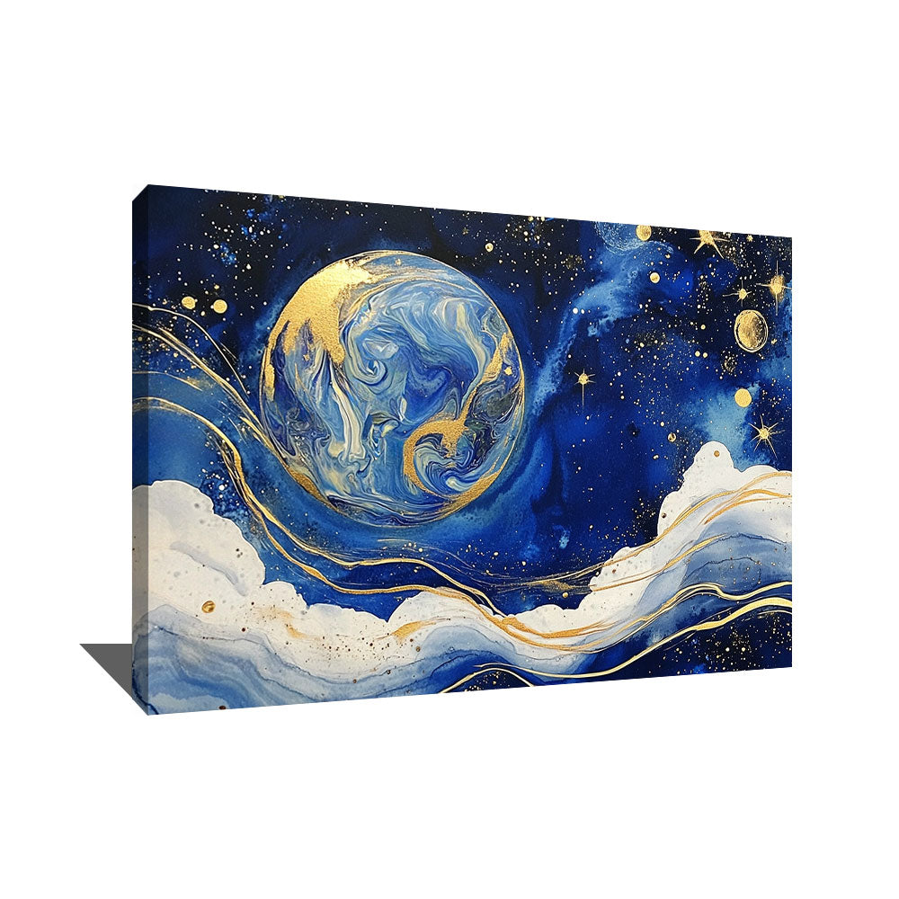 TABLEAU LUNE BLEU
