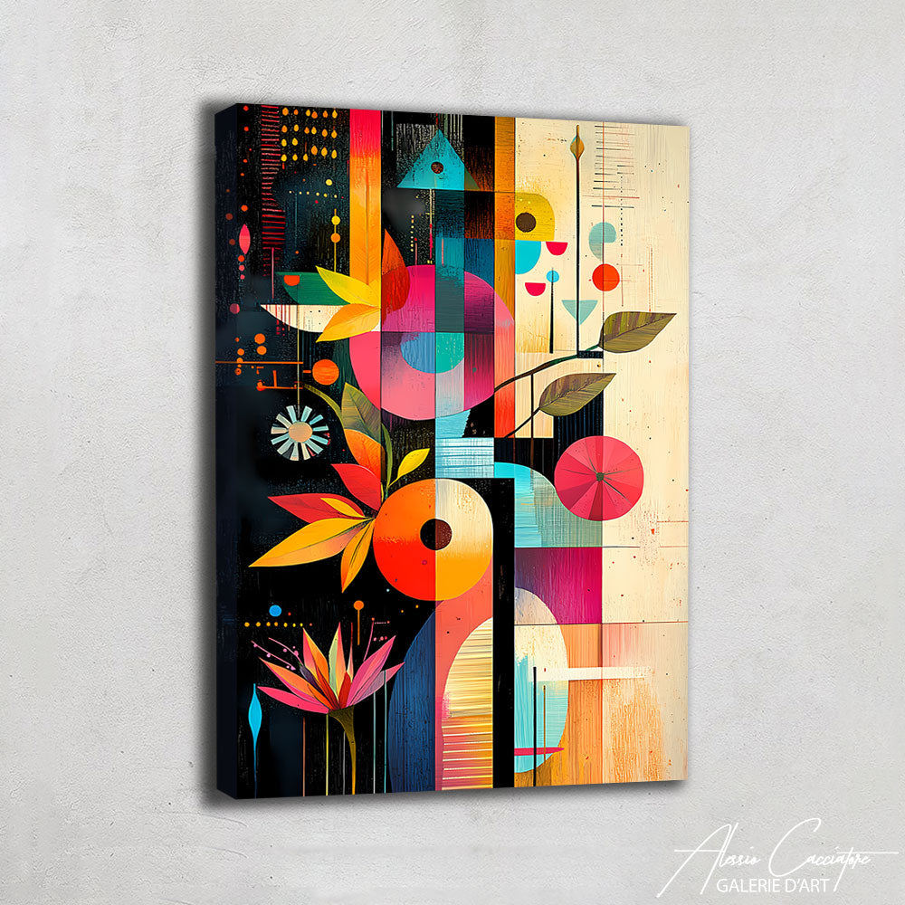 Grand Tableau Abstrait Moderne