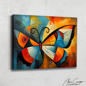 tableau papillon vintage