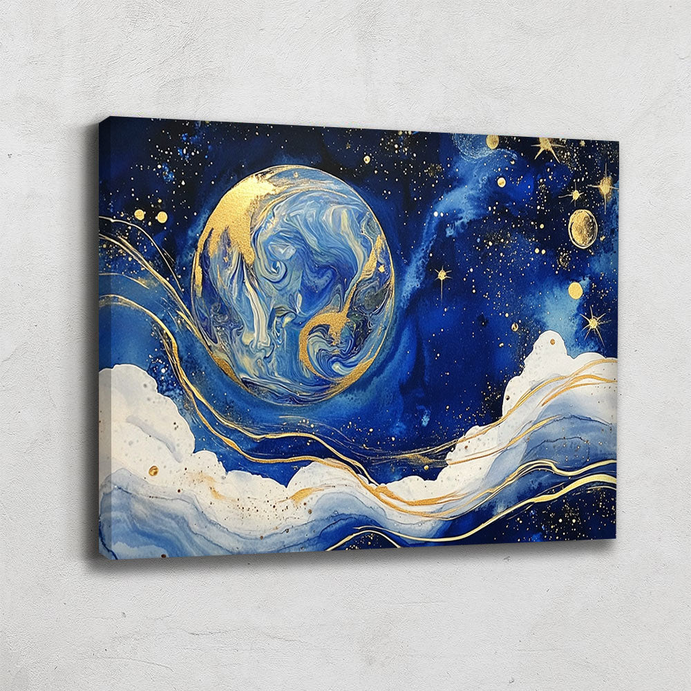 TABLEAU LUNE BLEU