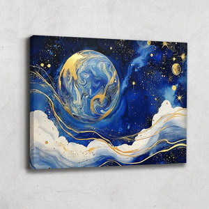 TABLEAU LUNE BLEU