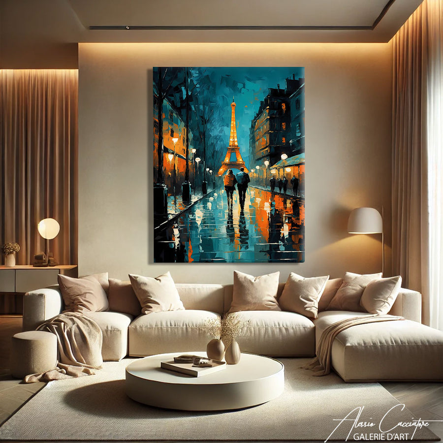 TABLEAU PARIS AQUARELLE – mise en situation