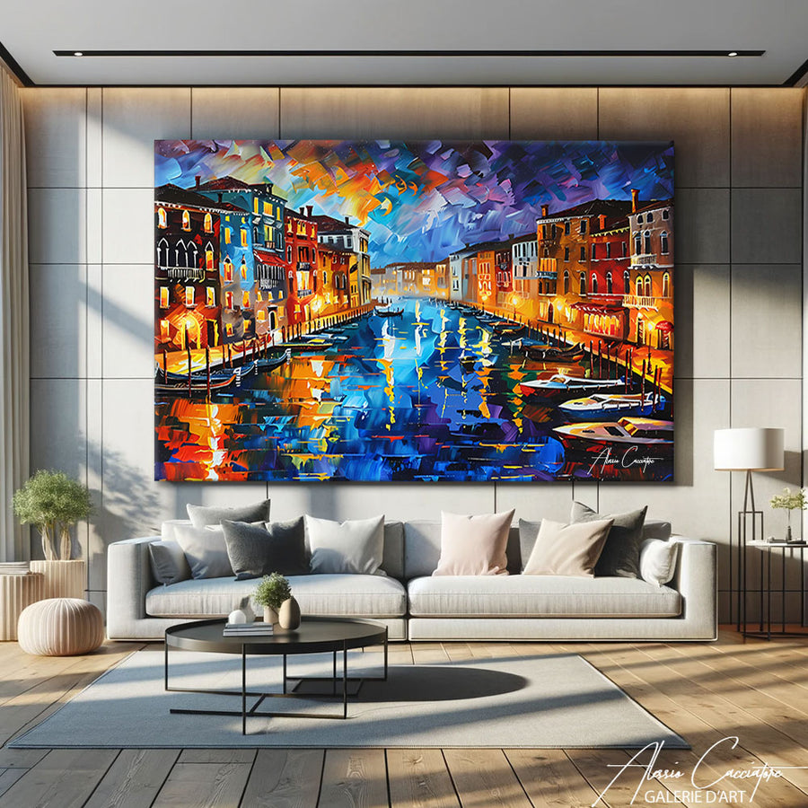 Tableau Paysage Coloré – mise en situation