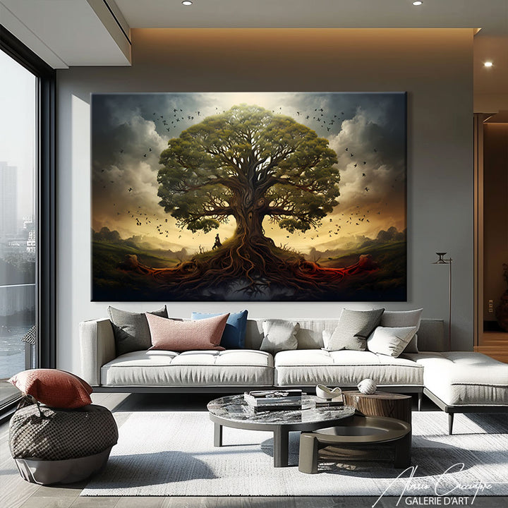 tableau toile arbre de vie