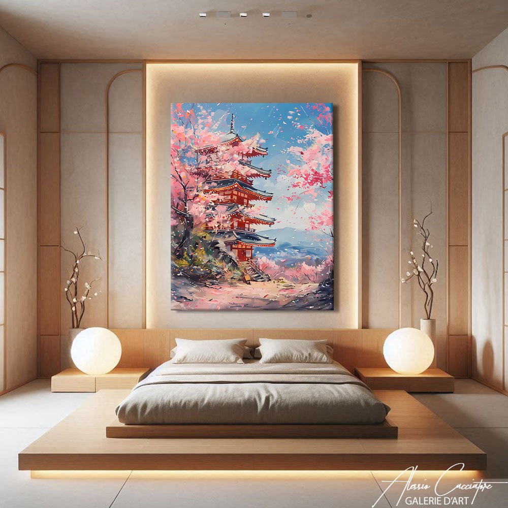 Japanese Sakura Painting | Alessio Cacciatore