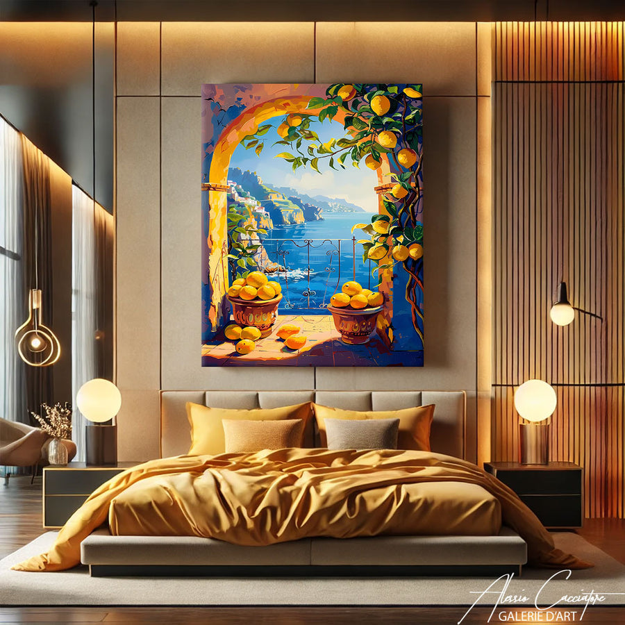 Tableau Bleu Mer – mise en situation