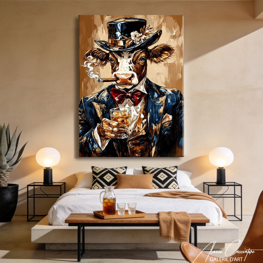 Toile Vache Connu