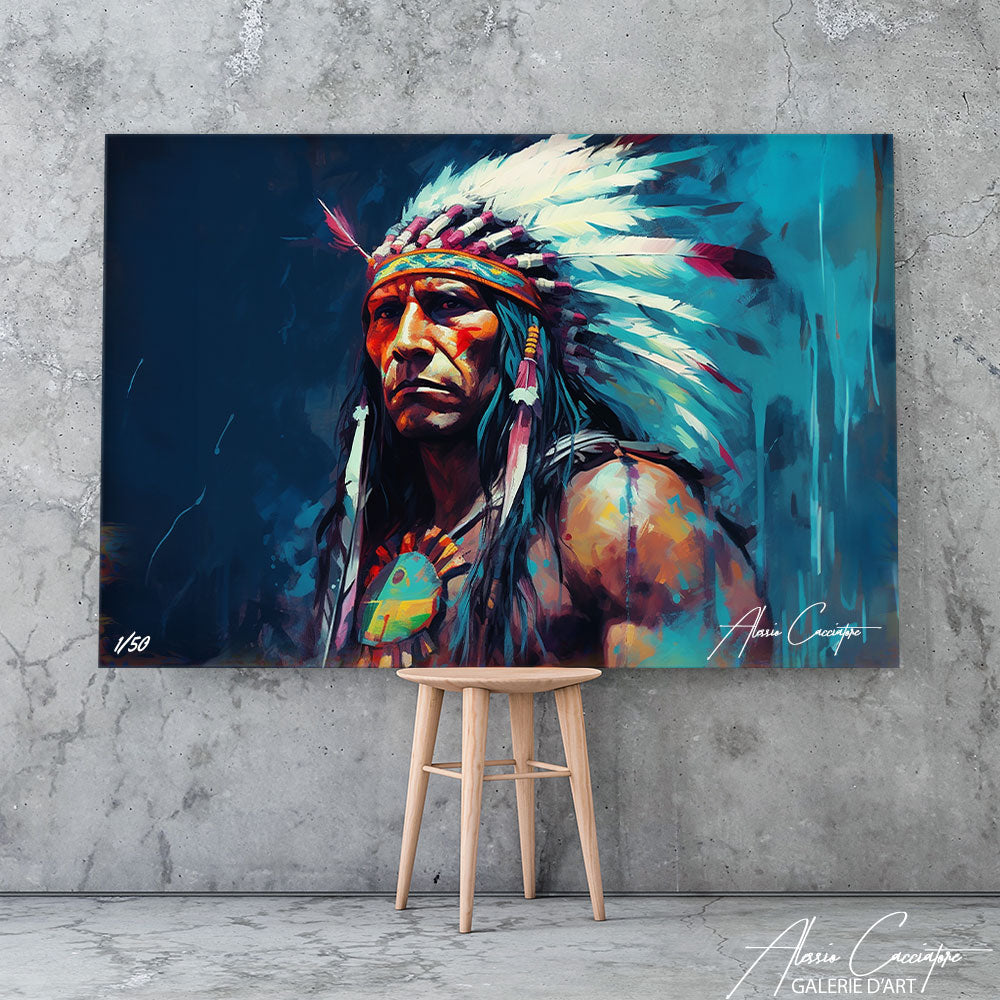 tableau indien coloré