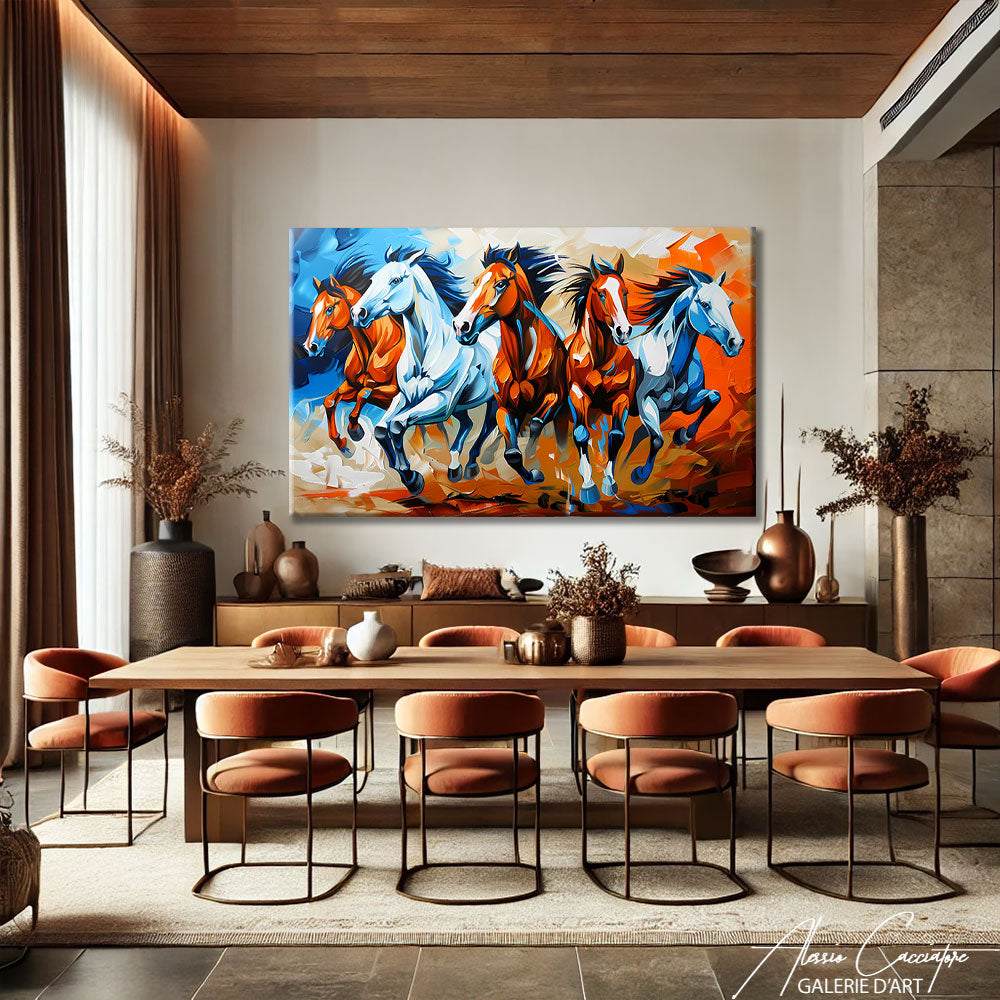 Toile Cheval Coloré