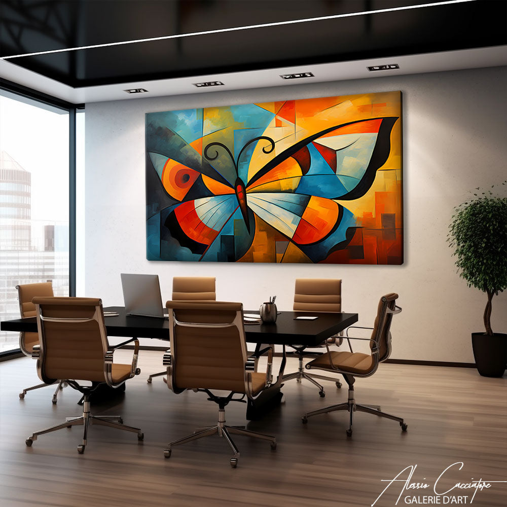 tableau papillon vintage