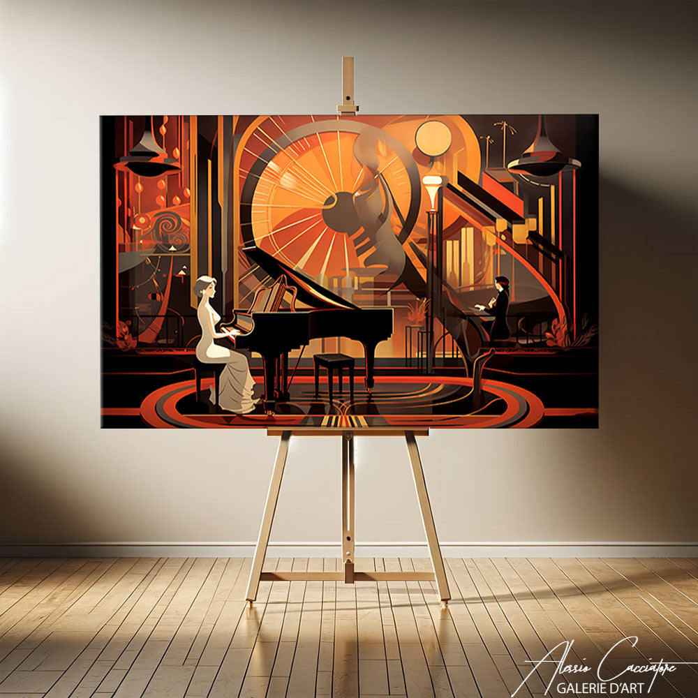 Tableau Art Deco Salon