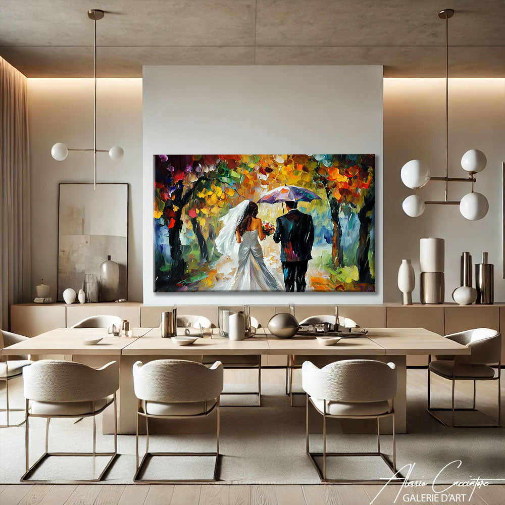 Couple Peinture Romantique

