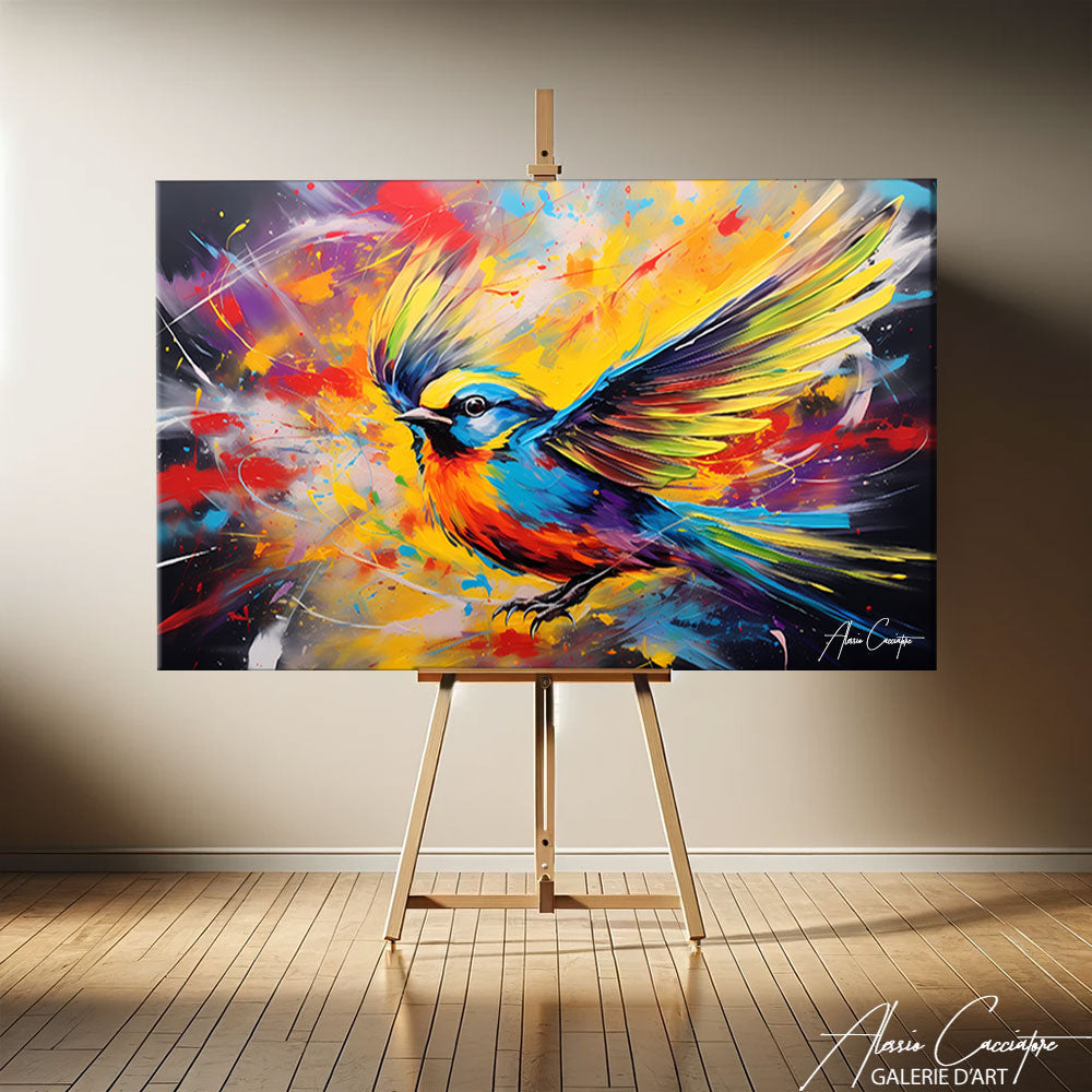 tableau decoration oiseau