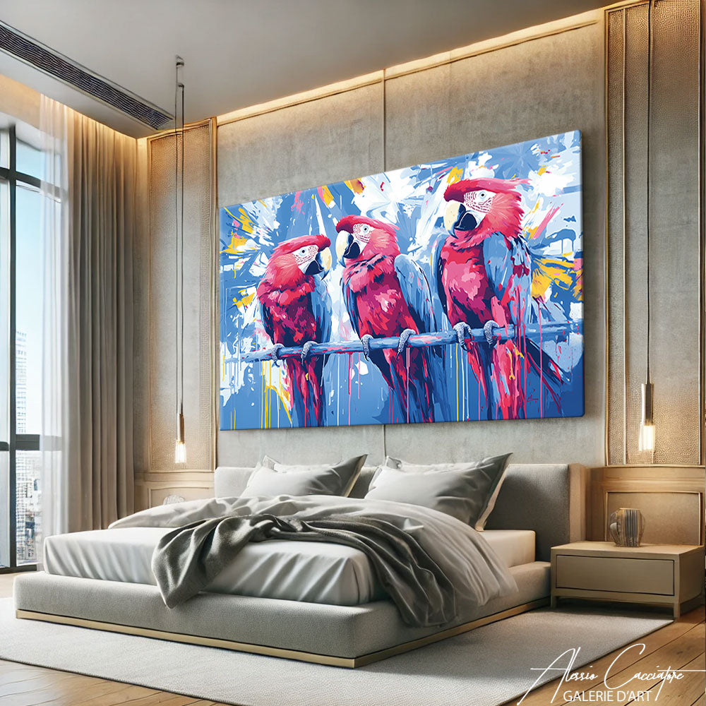 Tableau Perroquet Coloré