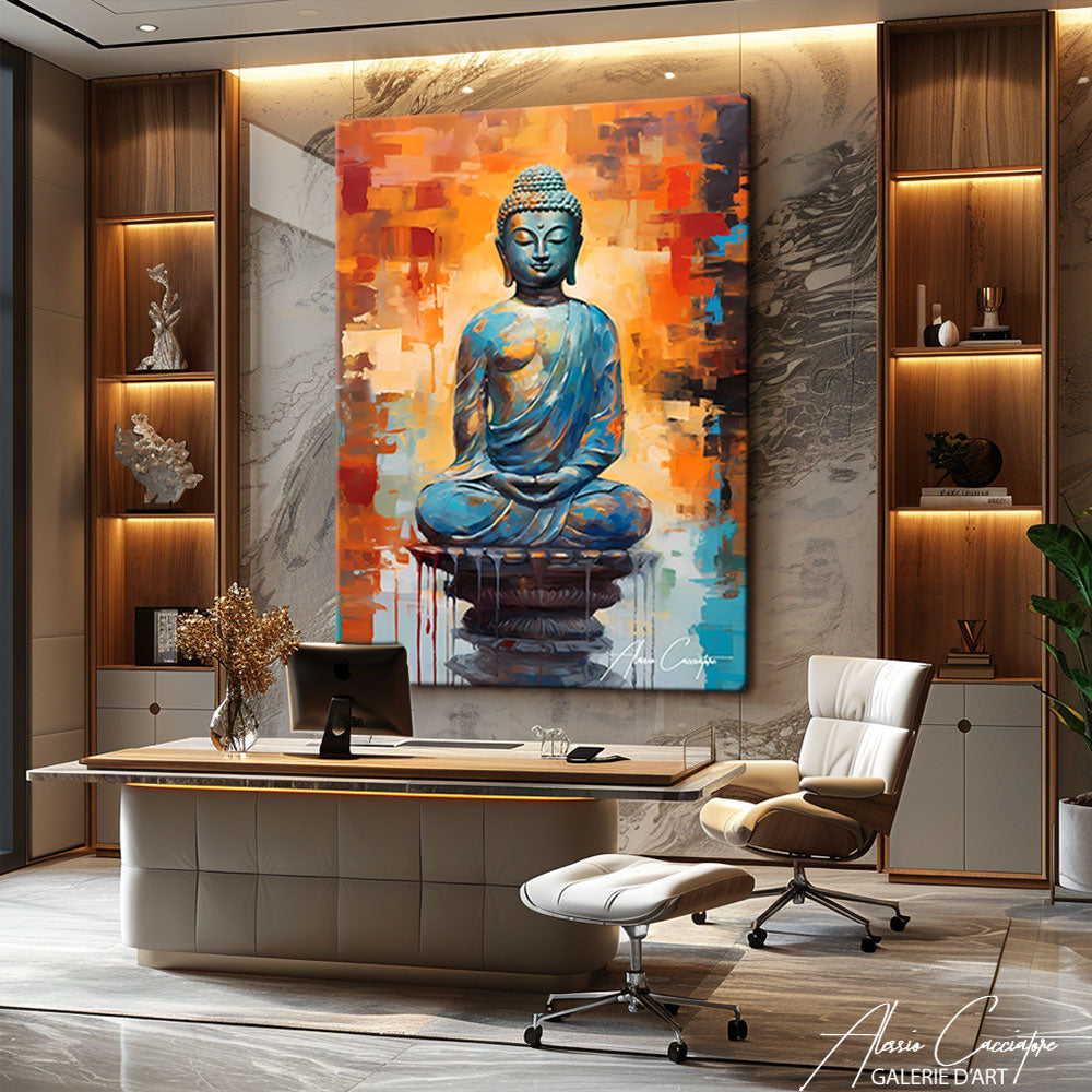 tableau bouddha peinture