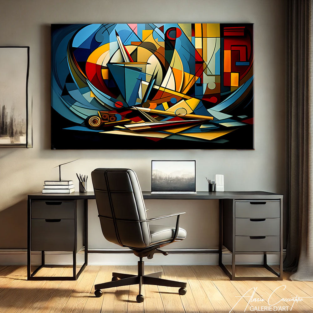 tableau art cubique