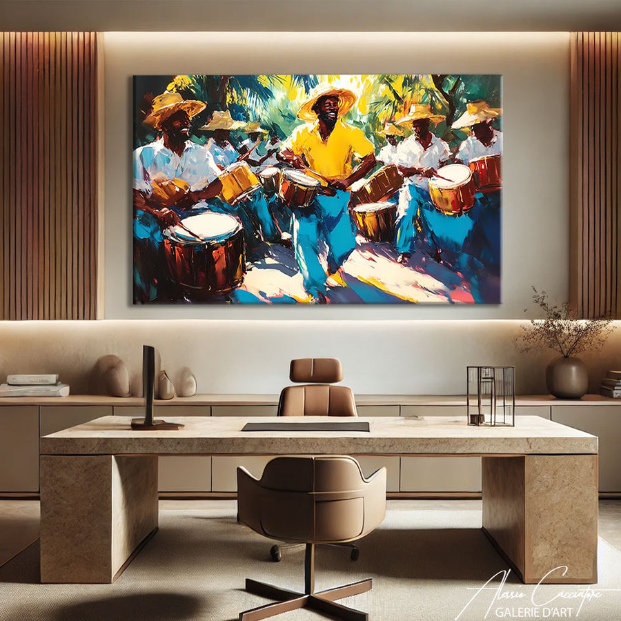 Tableau Afrique ABstrait – mise en situation