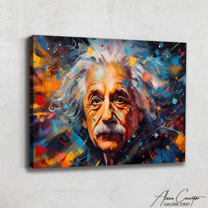 Peinture Albert Einstein