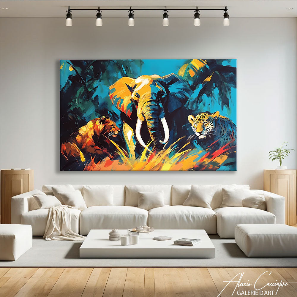 TABLEAU AFRIQUE ANIMAUX