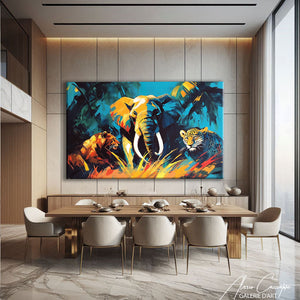 TABLEAU AFRIQUE BLEU