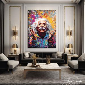 peinture albert einstein