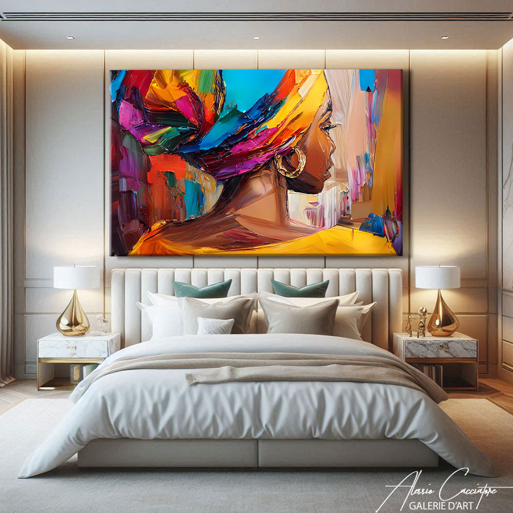 Tableau Africain Coloré