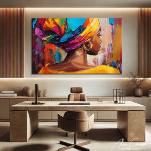Tableau Africain Coloré