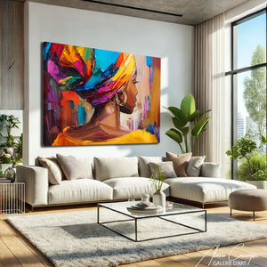 Tableau Africain Abstrait