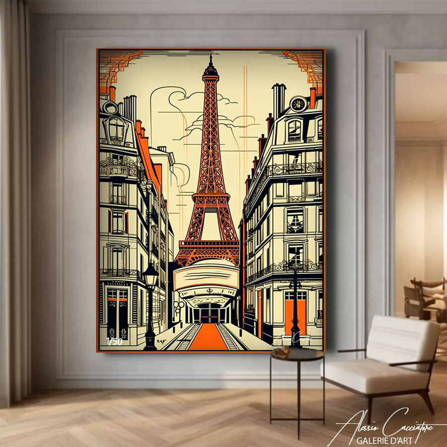 peinture paris ancien – mise en situation