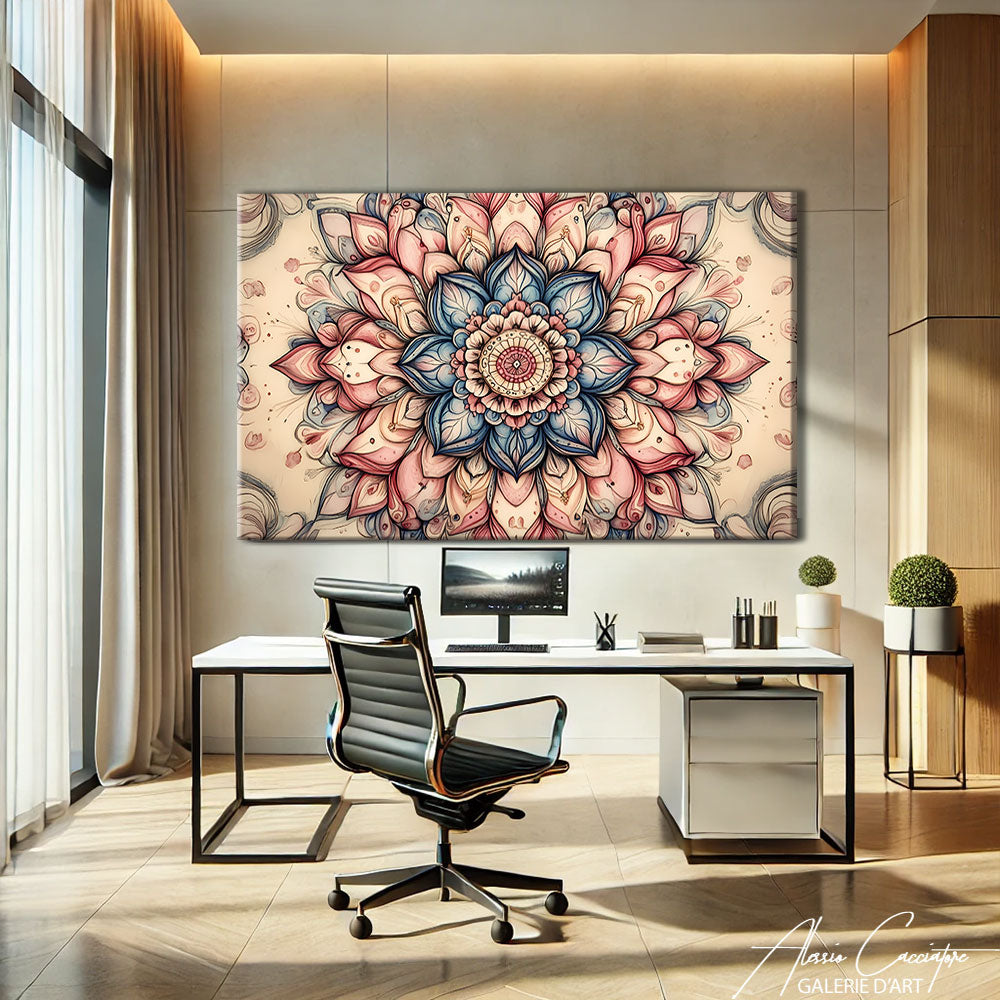 Mandala sur toile
