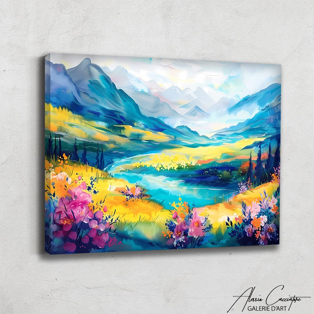 Tableau Peinture sur Toile Paysage
