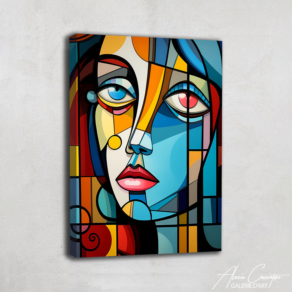 Peinture Visage Cubiste
