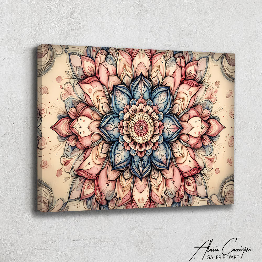 Tableau Mandala Rose