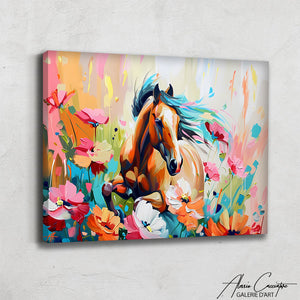 Toile Cheval Abstrait