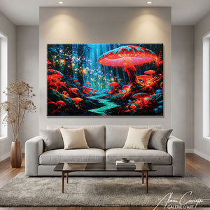 Peinture Poster Champignon