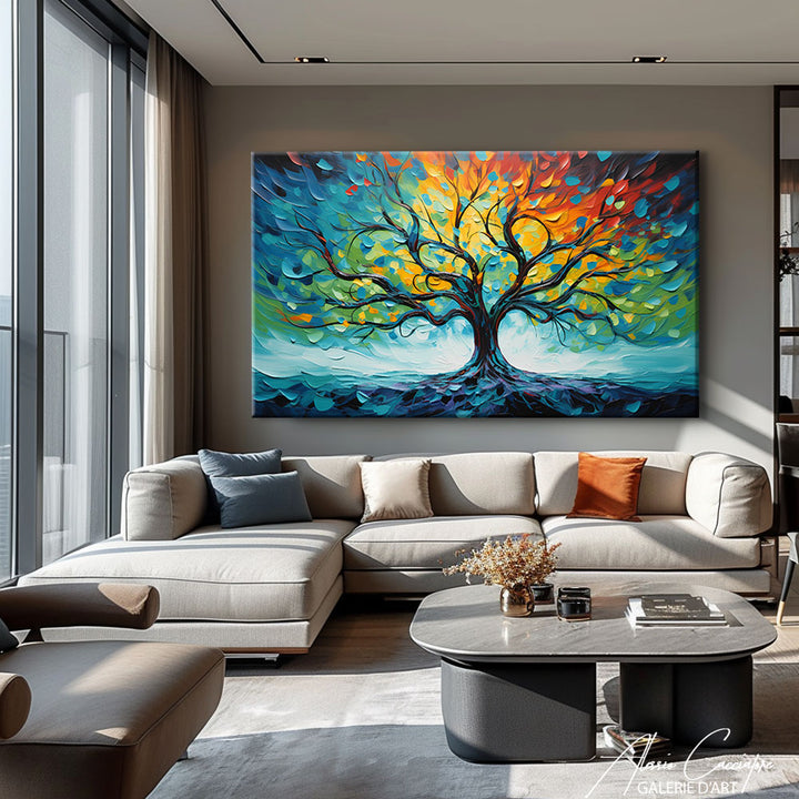 toile peinture arbre de vie